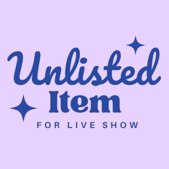 Unlisted Item for Live Show - Picture 1 of 1